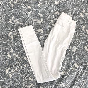 High waist skinny jeans